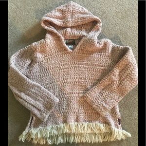 Legendary Pink White knit hoodie